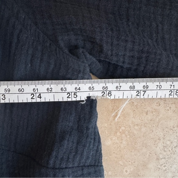 Andie Swim The Corvo Black Button Up Collared Long Sleeve Womens Size XXL Belted - Picture 10 of 16